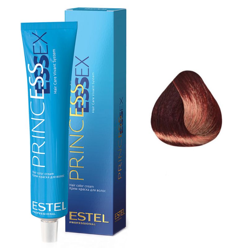 Крем-фарба для волосся Estel Princess Essex 6/65 (темно-русявий фіолетово-червоний, бордо) 60 мл