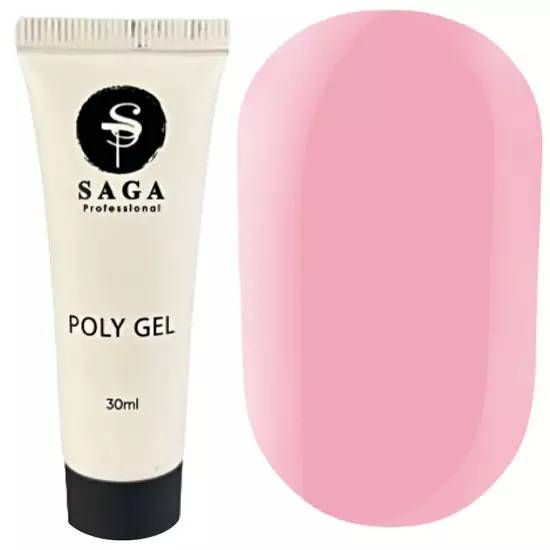 Полігель Saga Poly Gel New №04 (рожево-персиковий) 30 мл
