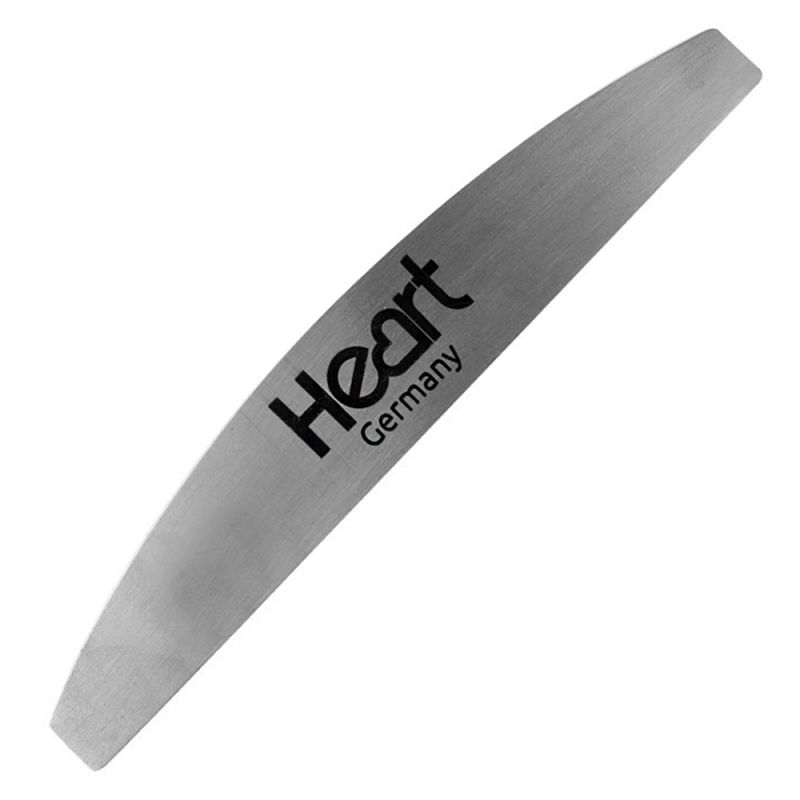 Пилка-основа для нігтів Heart Half Metal Steel (півмісяць, метал)