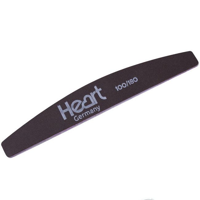 Пилка для ногтей Heart Half Titan Brown(100/180 грит)