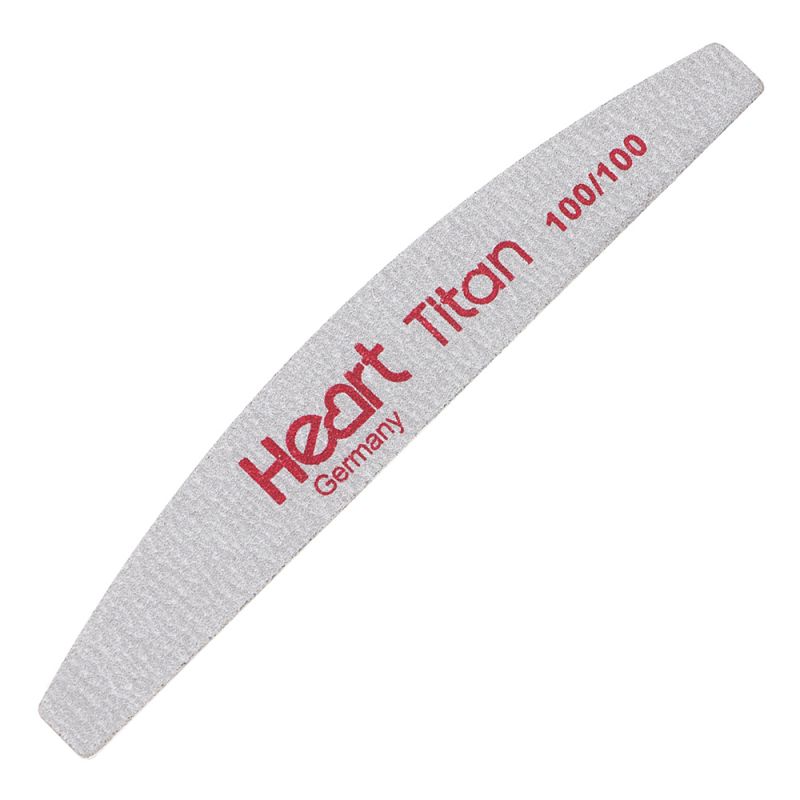 Пилка для ногтей Heart Half Titan (100/100 грит)