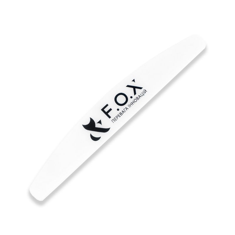Пилка-основа для нігтів F.O.X Nail File Plastic 135 мм (півмісяць, пластик)