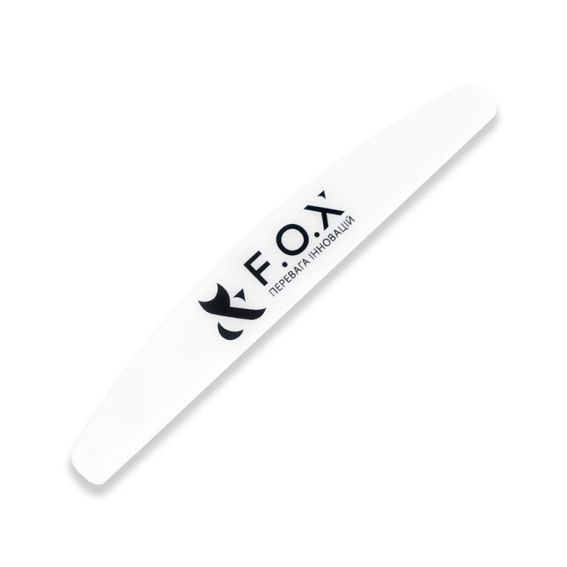 Пилка-основа для нігтів F.O.X Nail File Plastic 167 мм (півмісяць, пластик)