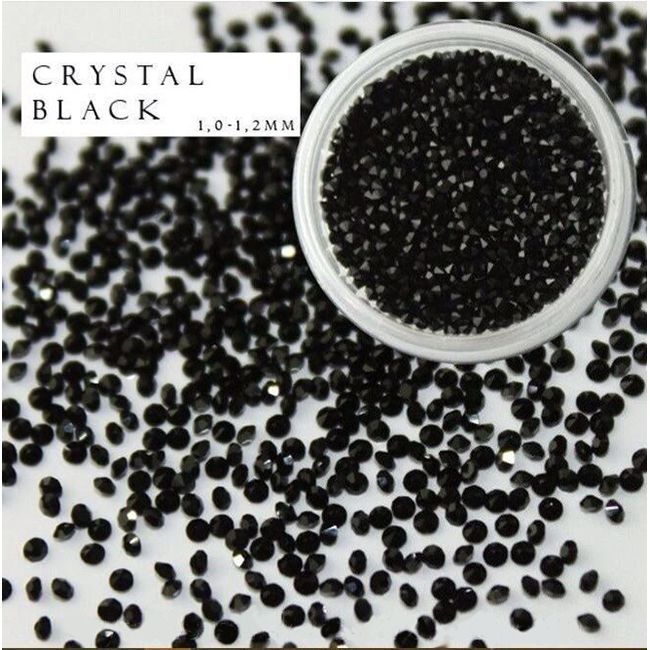 Хрустальная крошка Brilliant Crystals Crystal Black Jet 100 штук