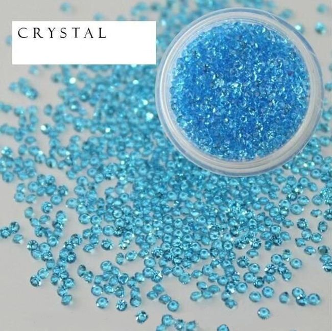 Хрустальная крошка Brilliant Crystals Crystal Pixie Aquamarine 100 штук