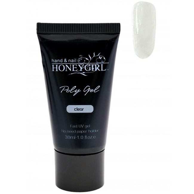 Моделюючий полігель Honey Girl Poly Gel Clear №01 (прозорий) 30 мл