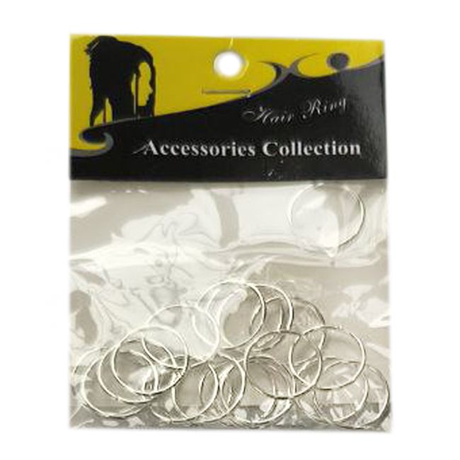Кільця для волосся Accessories Collection Hair Ring (срібло, 1.2 см)