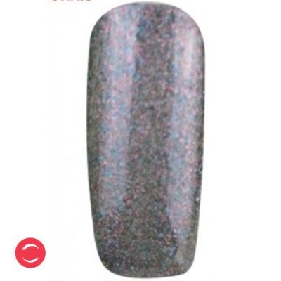 Гель-лак F.O.X Gel Polish №096 (серый с мелкими розово-серебряными блестками) 6 мл