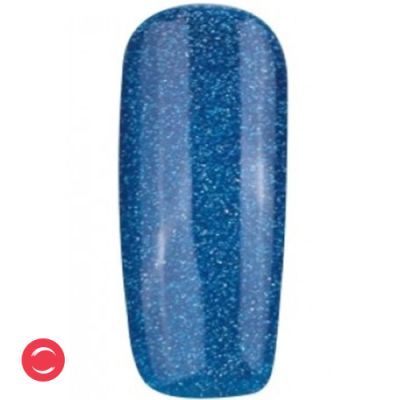 Гель-лак F.O.X №121 (синій з блакитними блискітками) 6 мл