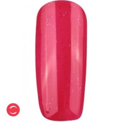 Гель-лак F.O.X №305 (розово-красный с мелкими розовыми блестками) 6 мл