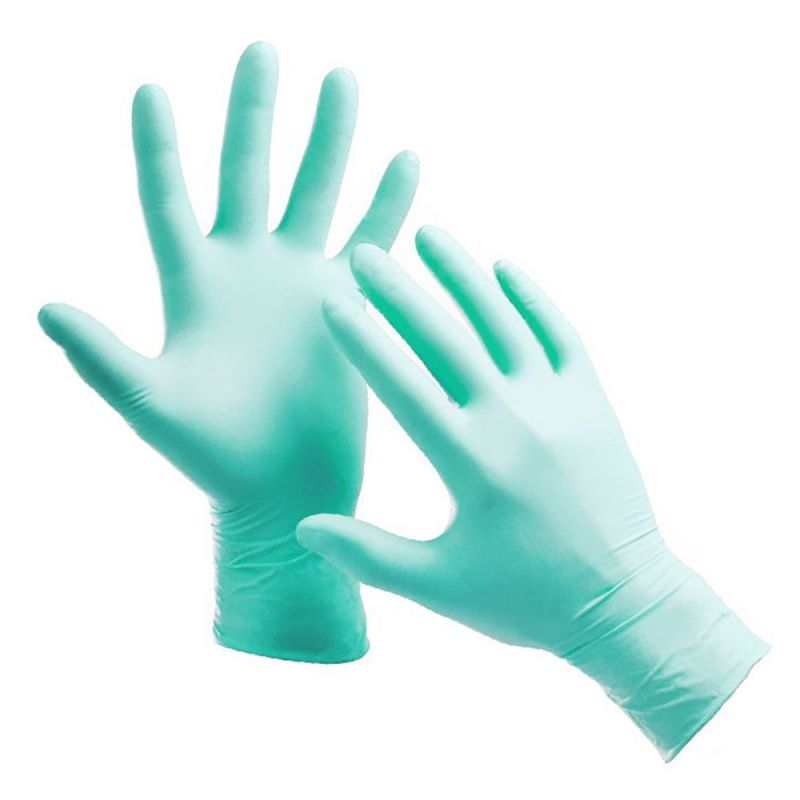 Нітрилові рукавички без пудри Mercator Medical Nitrylex Cassic S Mint 10 штук