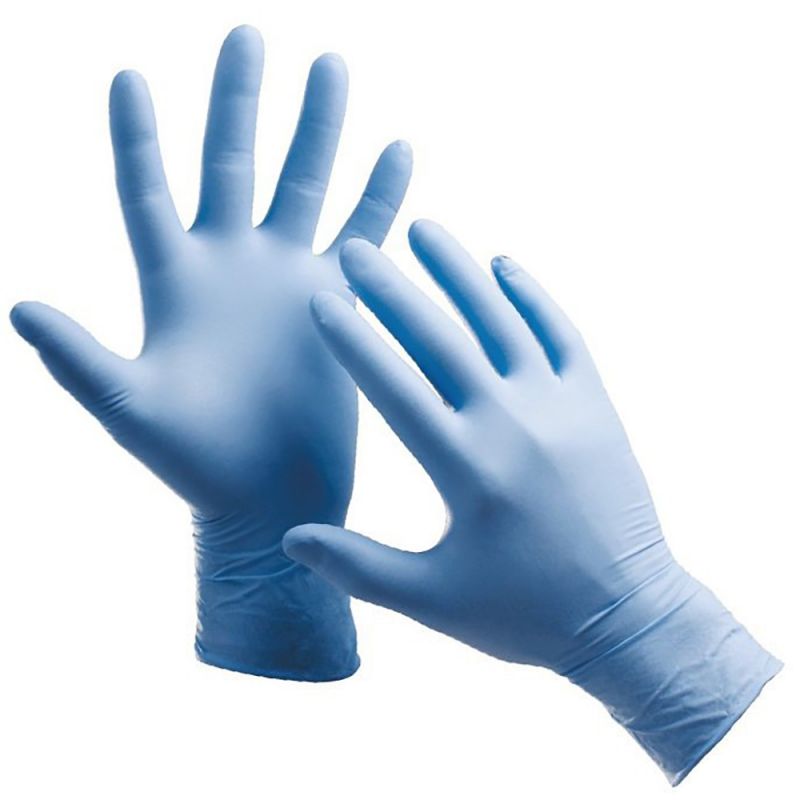 Нітрилові рукавички без пудри Mercator Medical Nitrylex Classic Blue XS (синій) 100 штук