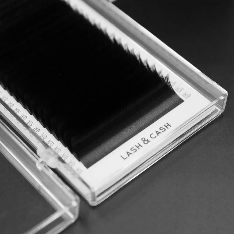 Вії для нарощування Sculptor Lash & Cash Mix Black вигин C 0.07 (чорний, 28 рядів, 7-13 мм)