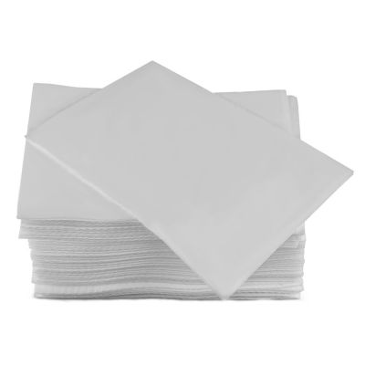 Салфетки одноразовые в упаковке Timpa 20х20 см (спанлейс, сетка, белый) 100 штук