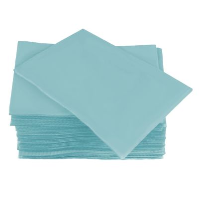 Салфетки одноразовые в упаковке Timpa 20х20 см (спанлейс, сетка, голубой) 100 штук