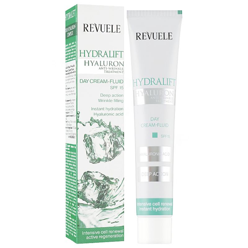 Крем-флюїд денний для обличчя Revuele Hydralift Hyaluron Day Cream Fluid SPF 15 50 мл