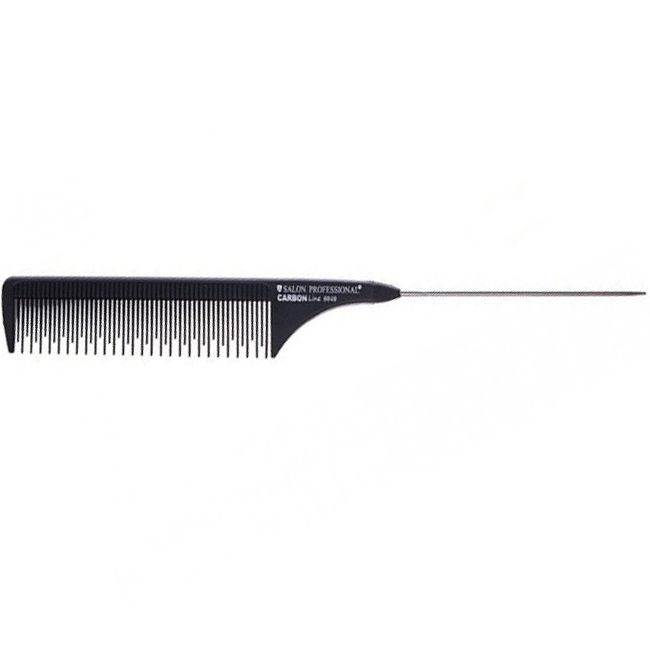 Гребінець-шпикуль із металевим хвостиком Salon Professional Carbon Line 0040