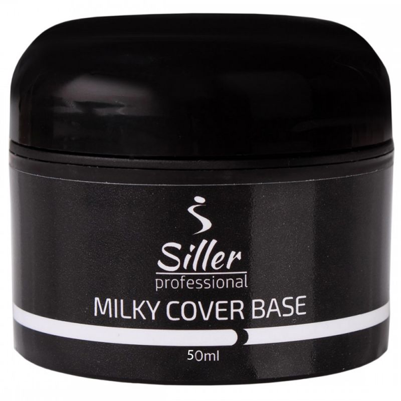 База для гель-лака камуфлирующая Siller Milky Cover Base (молочный) 50 мл