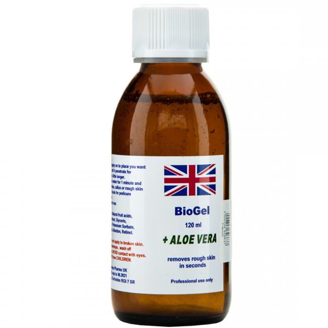 Биогель для педикюра и маникюра Derma Pharms UK BioGel Aloe Vera 120 мл