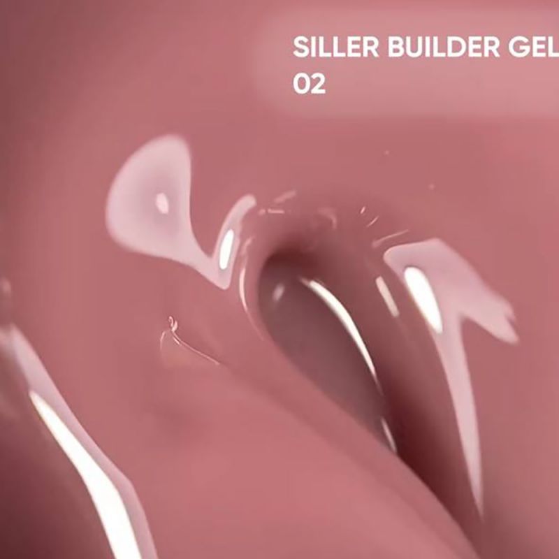 Камуфлюючий гель для моделювання Siller Builder Gel №02 (рожево-бежевий) 30 мл