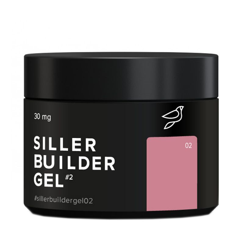 Камуфлюючий гель для моделювання Siller Builder Gel №02 (рожево-бежевий) 30 мл