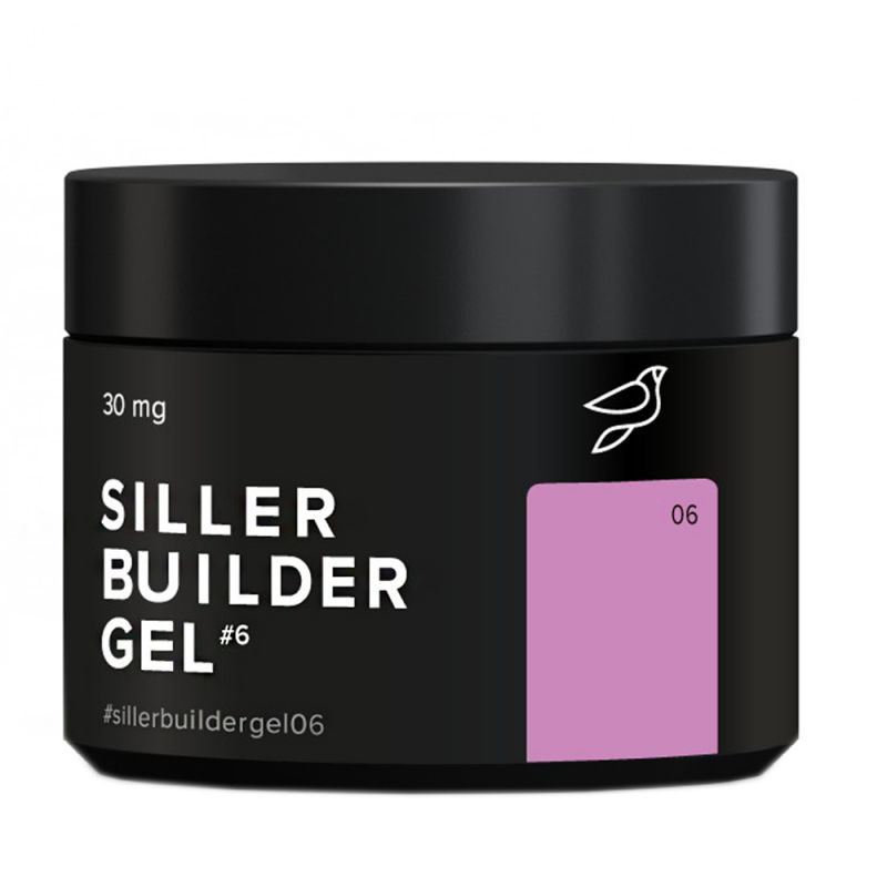 Камуфлюючий гель для моделювання Siller Builder Gel №06 (лілово-рожевий) 30 мл