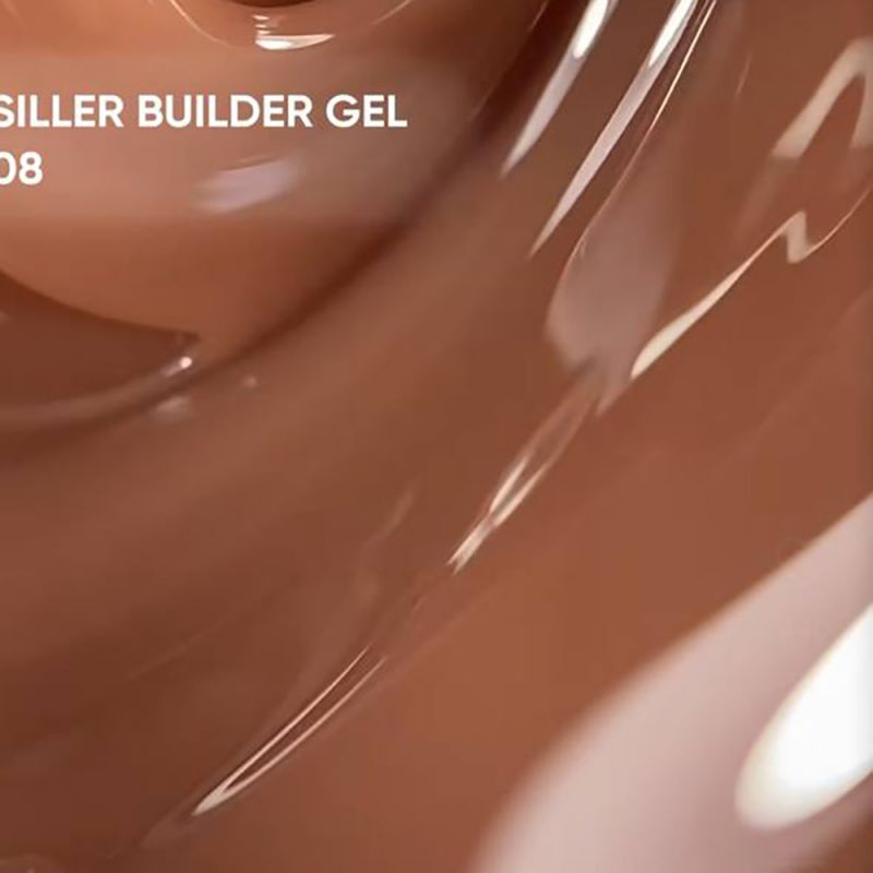 Камуфлюючий гель для моделювання Siller Builder Gel №08 (темно-бежевий) 30 мл
