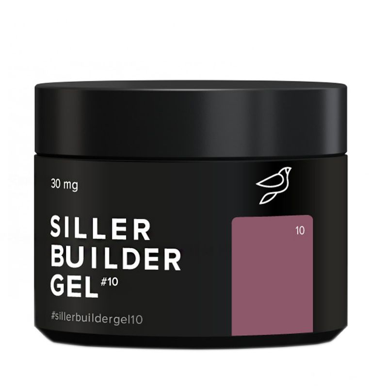 Камуфлюючий гель для моделювання Siller Builder Gel №10 (темно-рожевий) 30 мл