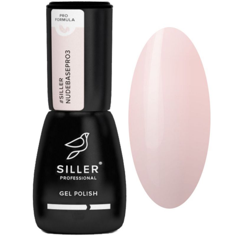 База для гель-лаку Siller Cover Base Nude Pro №003 (молочно-рожевий) 15 мл