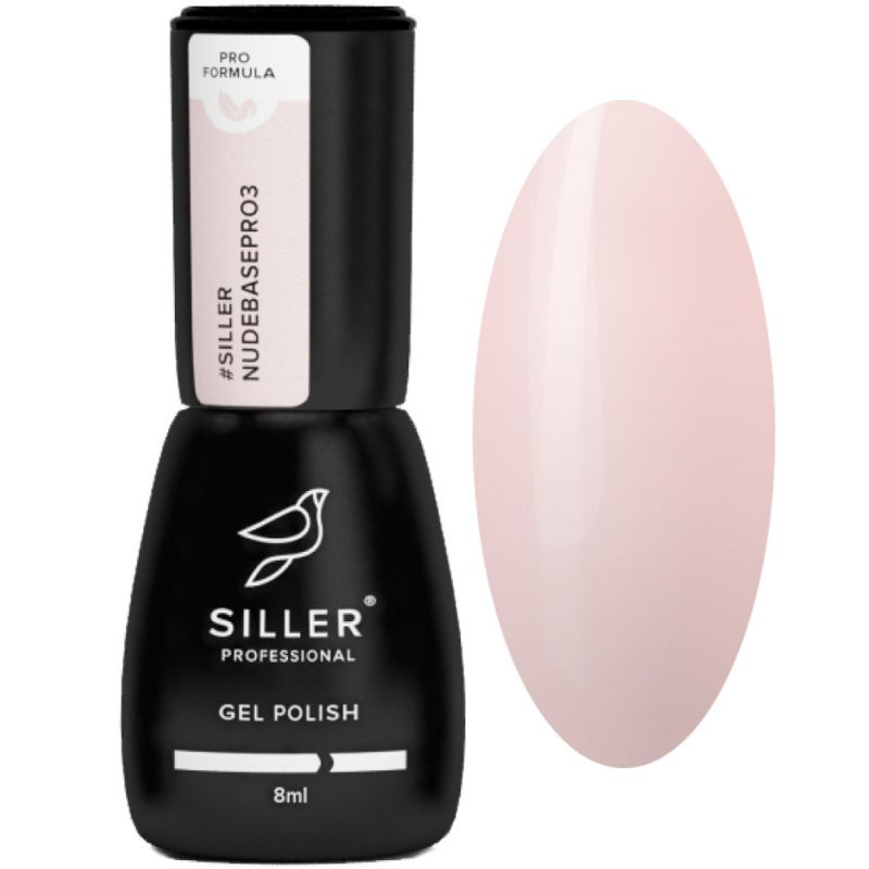 База для гель-лаку Base Siller Nude Pro №003 (молочно-рожевий) 8 мл