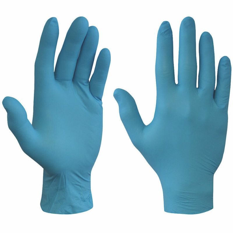 Перчатки нитриловые текстурированные SFM Blue XS 100 штук
