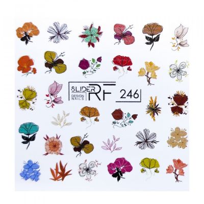 Слайдер-дизайн Slider RF 246 Різнокольорові квіти