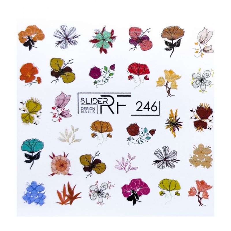 Слайдер-дизайн Slider RF 246 Разноцветные цветы