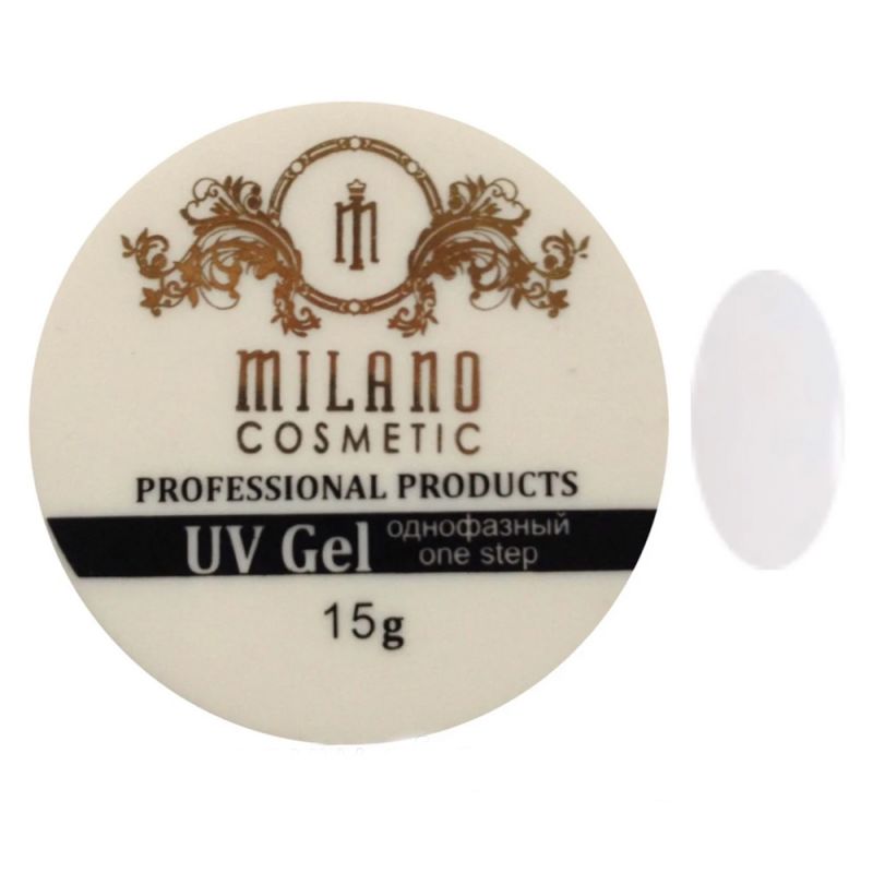 Акрил-гель Milano UV Gel White (белый) 15 г