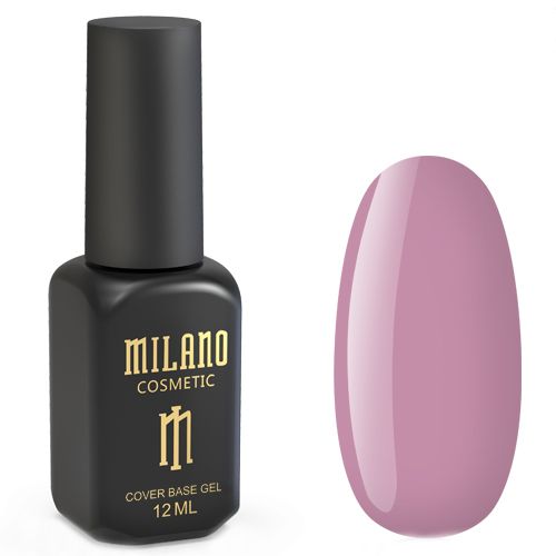 База для гель-лаку Milano Cover Rubber Base Gel №01 (бузково-рожевий) 12 мл