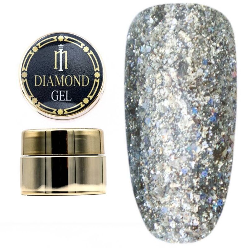 Глітерний гель Milano Diamond Gel №025 (пісочний) 8 мл