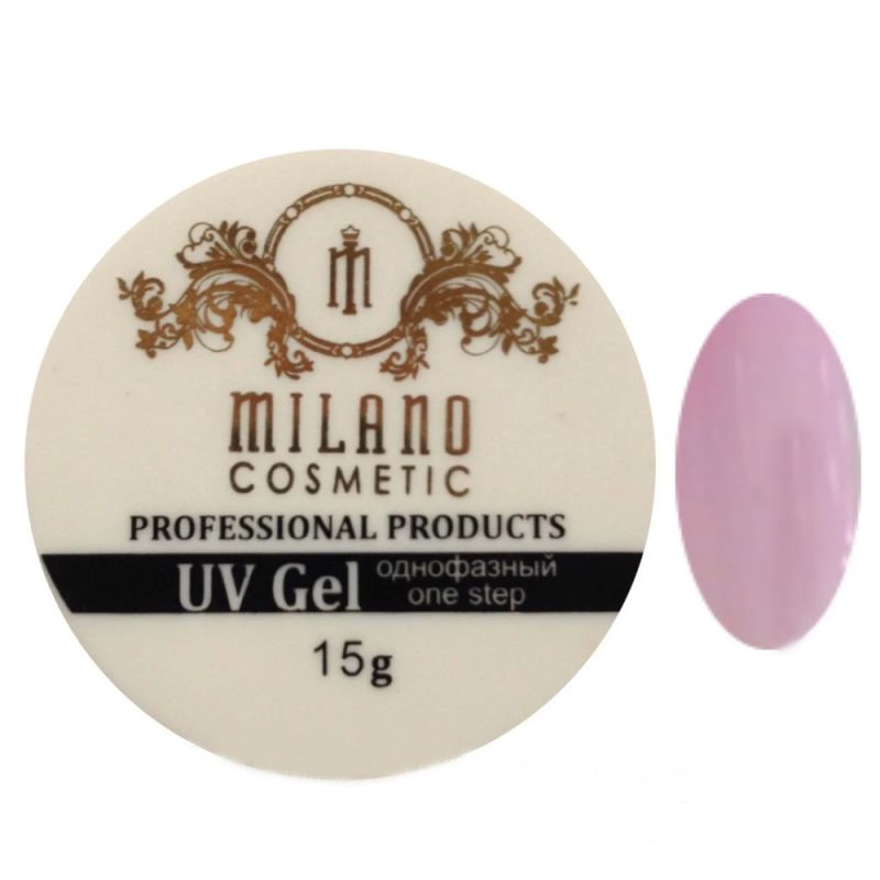 Акрил-гель Milano UV Gel Pink (рожевий) 15 г