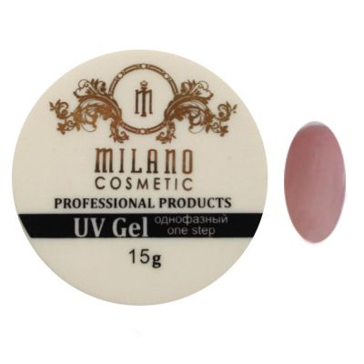 Акрил-гель Milano UV Gel Yellowish 02 (бежево-персиковий) 15 г