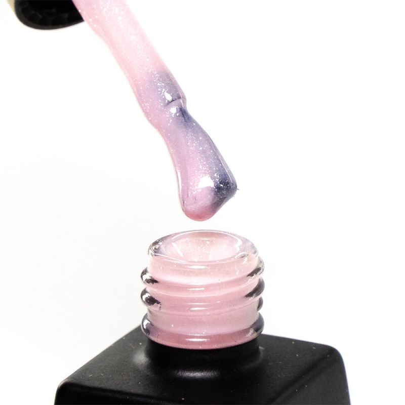 База для гель-лака Milano Cover Rubber Base Gel Shimmer №01 (нежно-розовый с микроблеском) 10 мл