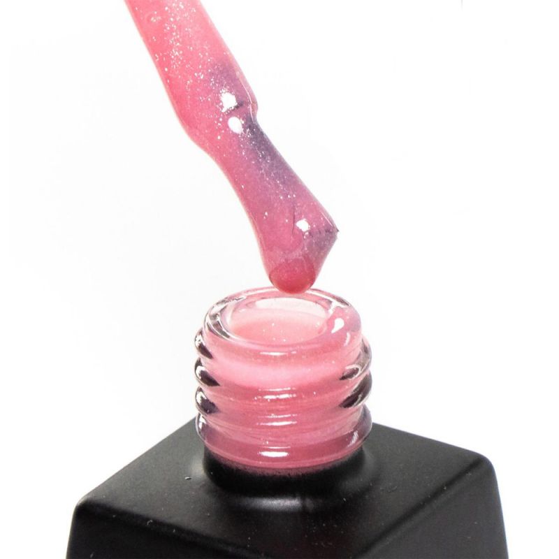 База для гель-лаку Milano Cover Rubber Base Gel Shimmer №08 (рожево-персиковий з мікроблеском) 10 мл