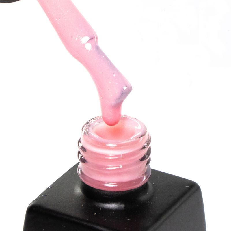 База для гель-лаку Milano Cover Rubber Base Gel Shimmer №09 (молочно-рожевий з мікроблеском) 10 мл
