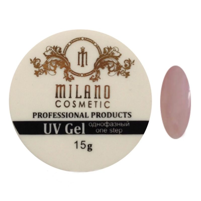 Акрил-гель Milano UV Gel Yellowish 01 (бежево-рожевий) 15 г
