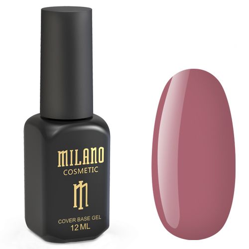 База для гель-лака Milano Cover Rubber Base Gel №14 (коричнево-розовый) 12 мл