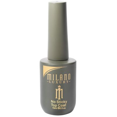 Топ для гель-лаку Milano Luxury Rubber Top Gel No Sticky 15 мл