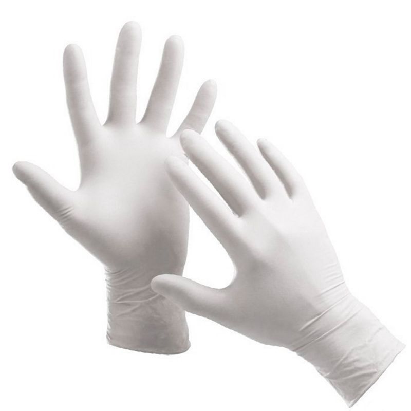 Перчатки нитриловые неопудренные SFM White XS 100 штук