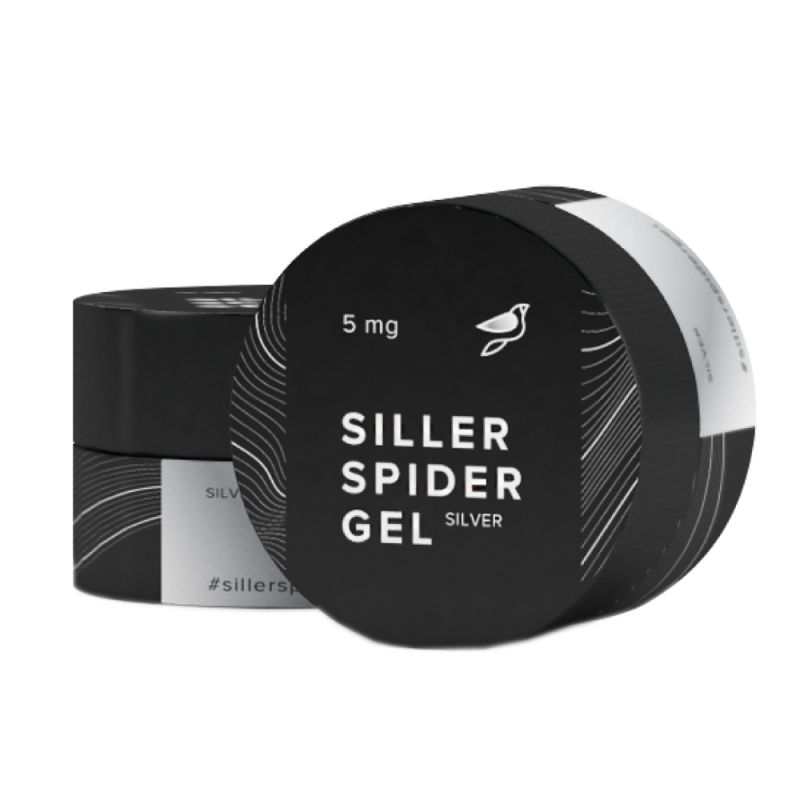 Гель-паутинка Siller Spider Gel (серебро) 5 мл