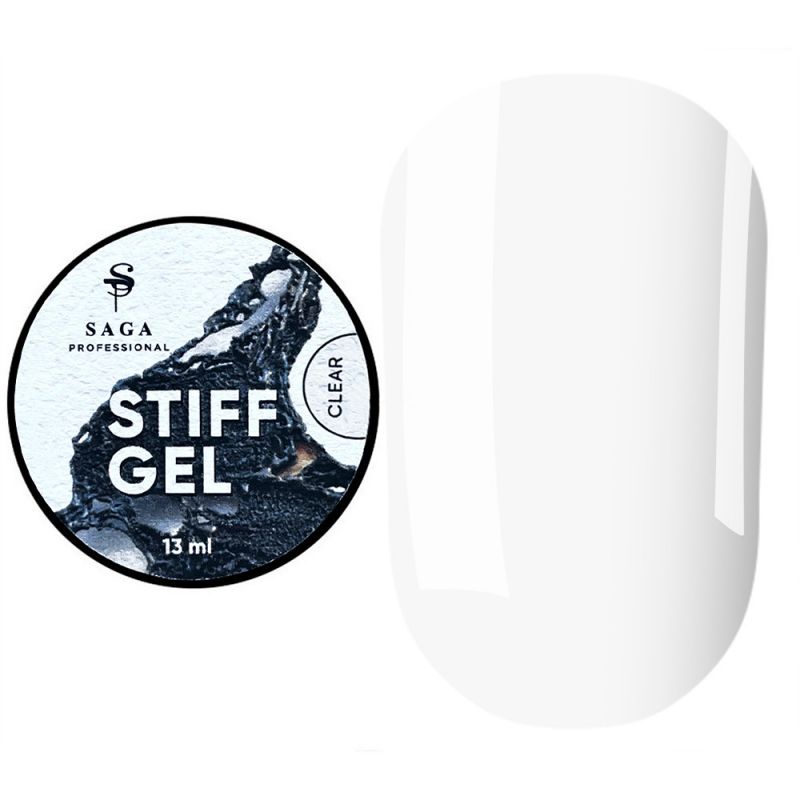 Моделирующий гель-желе Saga Stiff Gel Clear (прозрачный) 13 мл