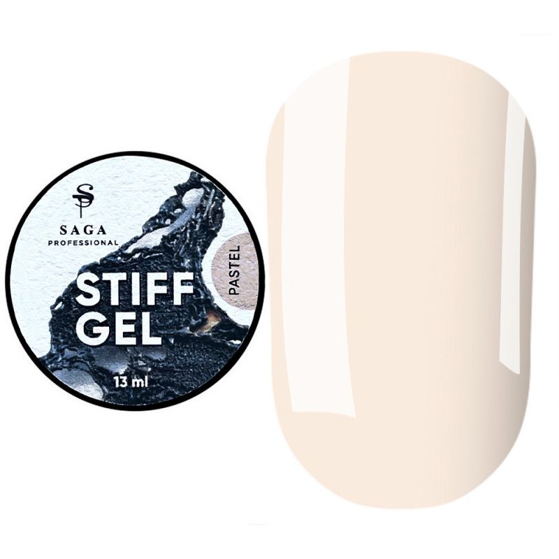 Моделирующий гель-желе Saga Stiff Gel Pastel (холодный беж) 13 мл