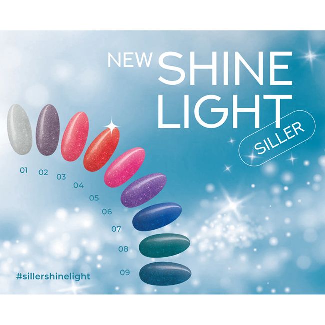 Гель-лак Siller Shine Light №002 (пыльно-фиолетовый, светоотражающий) 8 мл