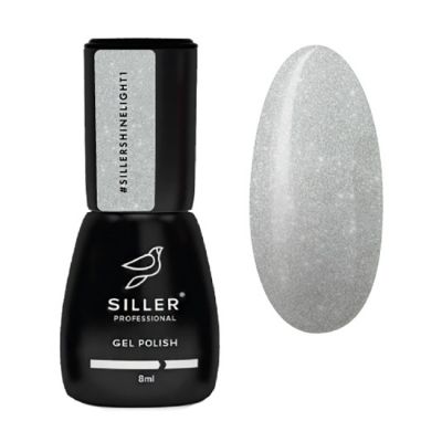Гель-лак Siller Shine Light №001 (срібний, світловідбивний) 8 мл